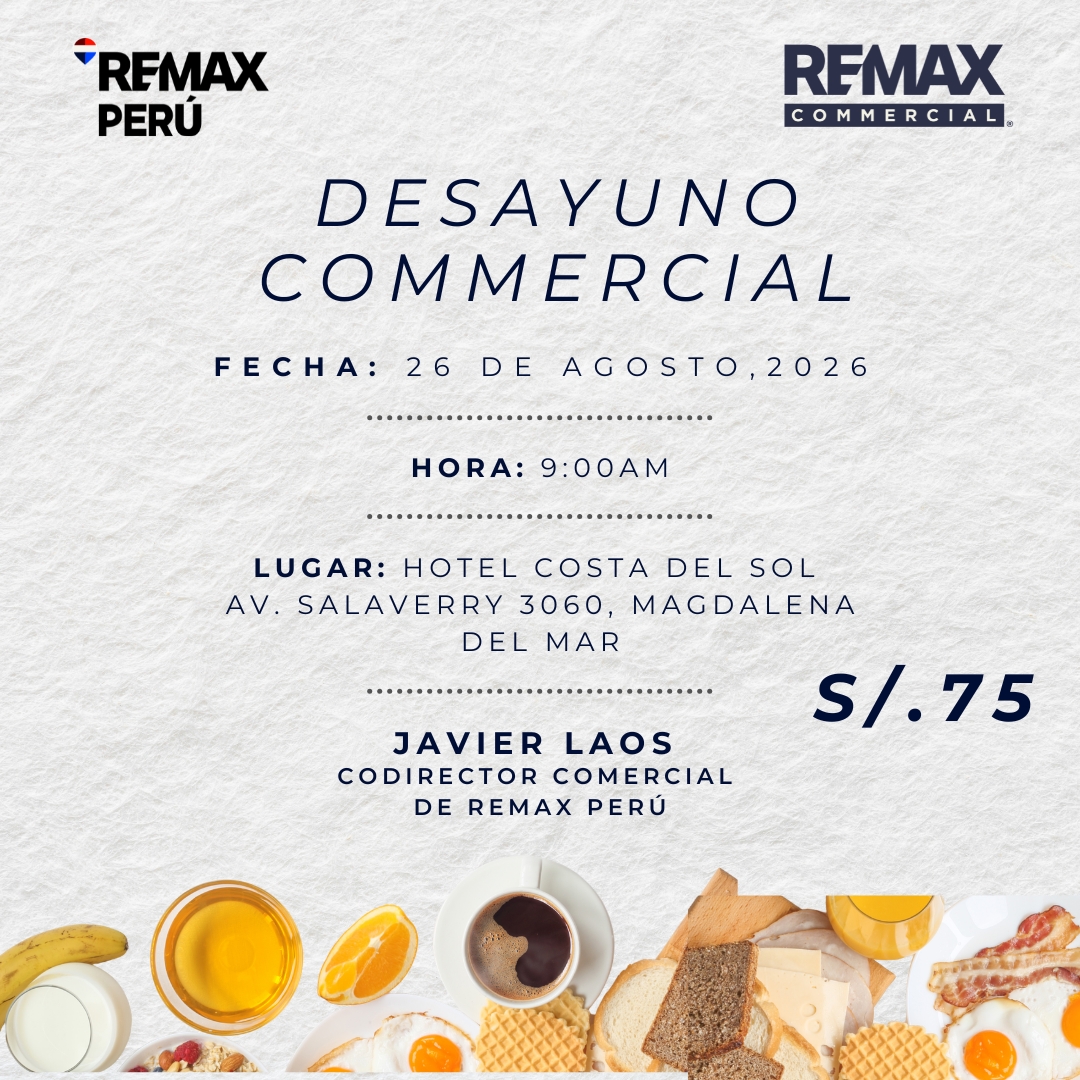 flyer desayuno commercial